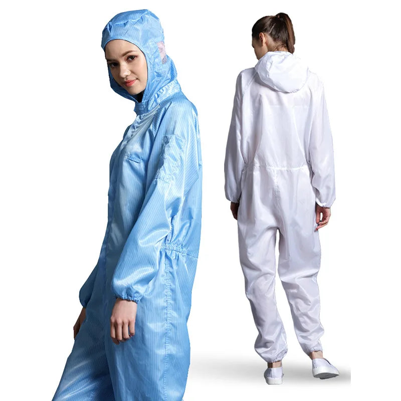 Unisex Coveralls Breathable Dustproof Safety Clothing Work Painting Clothes Sanitary Protection Jumpsuit Hazmat Zip Suit