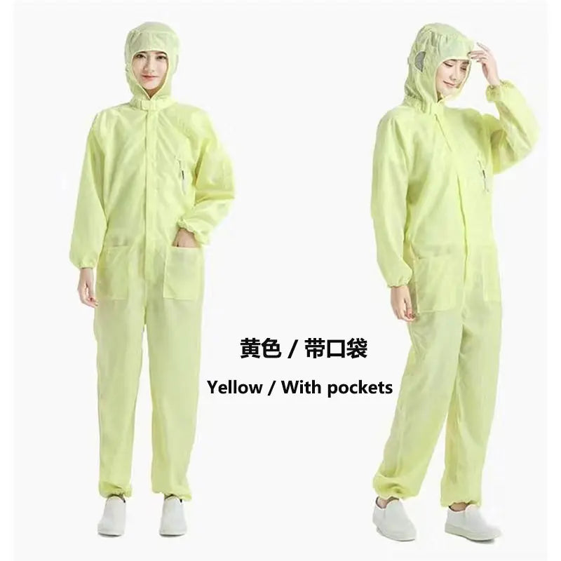 Unisex Coveralls Breathable Dustproof Safety Clothing Work Painting Clothes Sanitary Protection Jumpsuit Hazmat Zip Suit