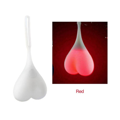 Silicone Bike Heart Egg Taillights Bicycle Back Rear Tail Light Cycling LED Light Heart Ball Egg Safe Lamp Bicycle Accessories