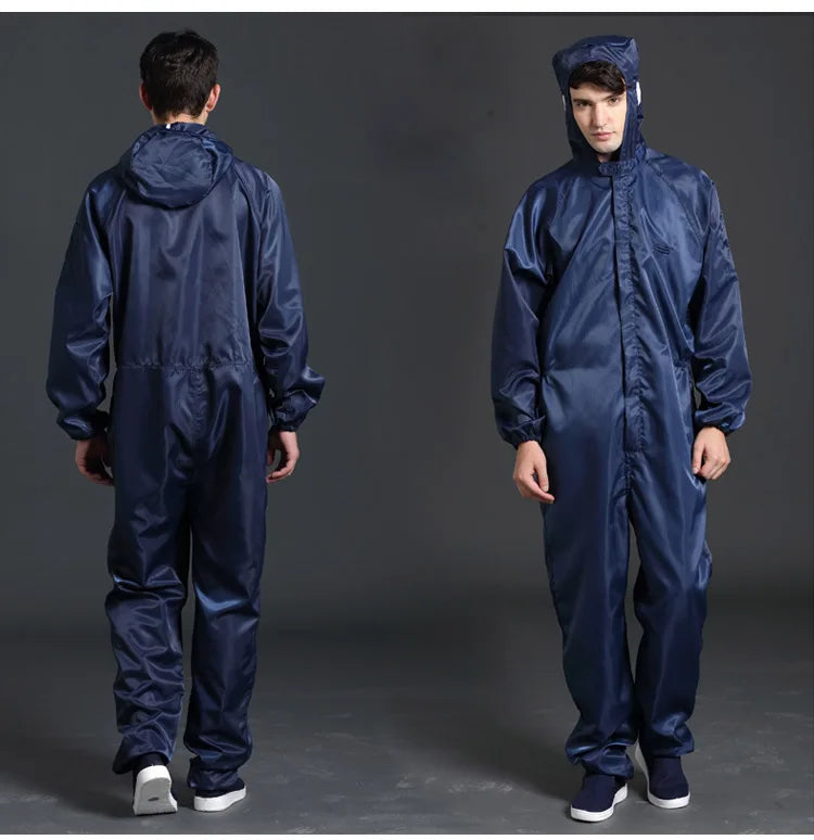 Unisex Coveralls Breathable Dustproof Safety Clothing Work Painting Clothes Sanitary Protection Jumpsuit Hazmat Zip Suit