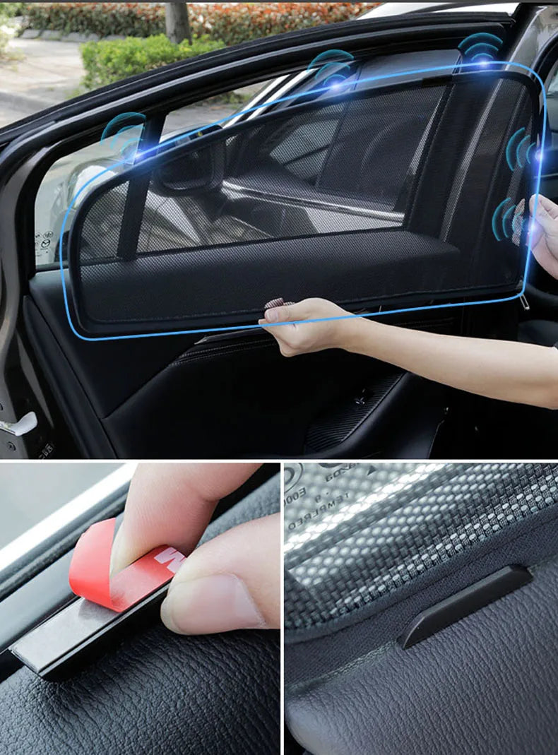 Car Sunshade Window Sunscreen Shading For Mazda 3 Axela GT 2019-2022 Anti-mosquito Netting Car Decoration Accessories