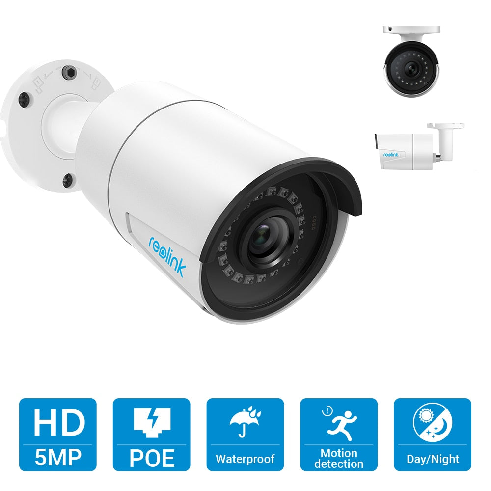 Reolink 4MP 5MP Camera System 8ch PoE NVR&amp;4 PoE IP Cameras Bullet Outdoor HD Video Surveillance Kit 2TB HDD RLK8-410B4