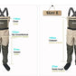 JEERKOOL Fly Fishing Waders Shoes Waders Fishing Wading Shoes &amp; Pants Fishing Boots Aqua Set Rock Sports Waders Felt Sole Hunt