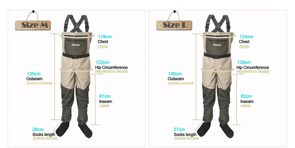 JEERKOOL Fly Fishing Waders Shoes Waders Fishing Wading Shoes &amp; Pants Fishing Boots Aqua Set Rock Sports Waders Felt Sole Hunt