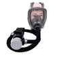 Rubber Full Face Gas Mask Breathing System Electric Constant Air Flow Supply 87 Long Tube Respirator Formaldehyde Protection