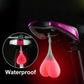 Silicone Bike Heart Egg Taillights Bicycle Back Rear Tail Light Cycling LED Light Heart Ball Egg Safe Lamp Bicycle Accessories