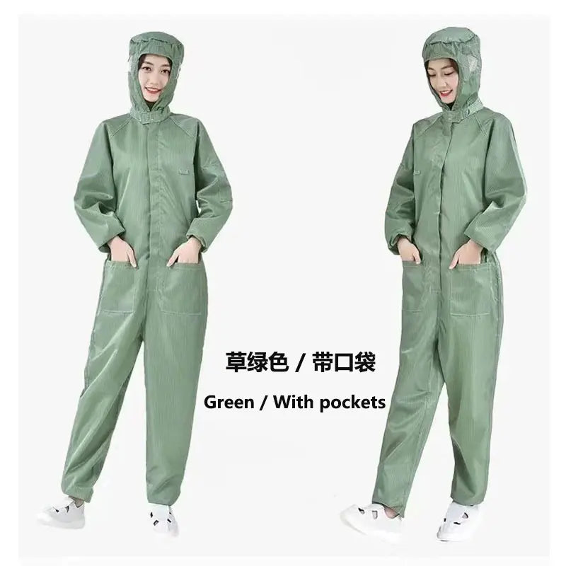 Unisex Coveralls Breathable Dustproof Safety Clothing Work Painting Clothes Sanitary Protection Jumpsuit Hazmat Zip Suit