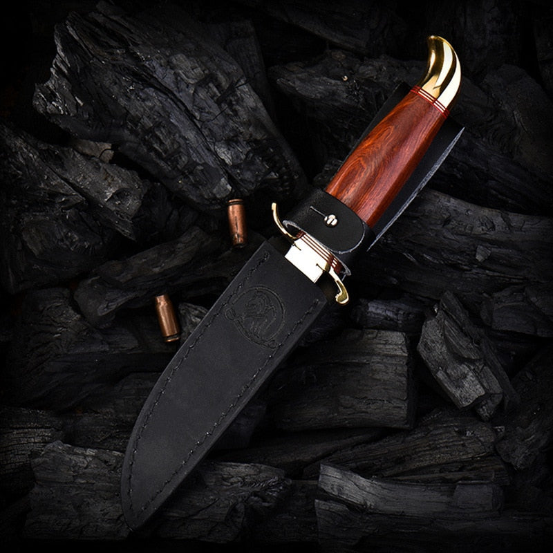 Outdoor Survival Hunting Bowie Knives Camping Fixed Blade Straight Tactical knifes Camping Knife