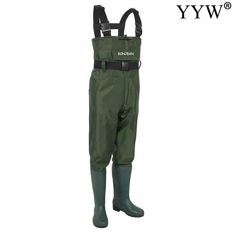 Fishing Waders Pants Overalls With Boots Gear Set Suit Kits Men Women Chest Waders Pants Adult Set Waterproof Overalls Trousers