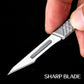 Titanium Scalpel No. 11 blade Engraving Craft Knive Non-Slip Scalpel Paper Cutting Tool Knife With Knife Lid Multifunction Tools