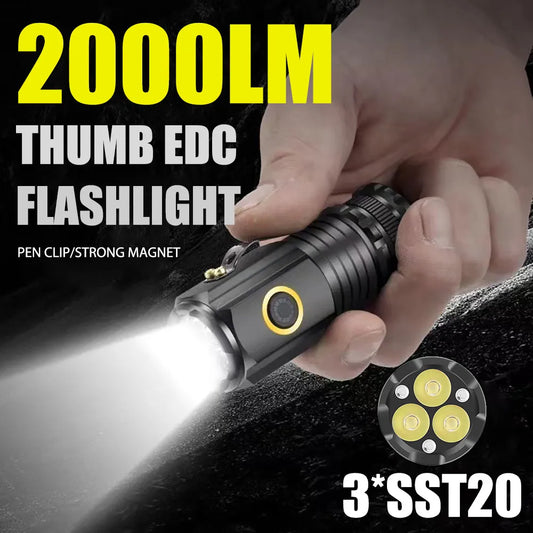 Mini LED Flashlight TYPE-C Rechargeable