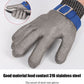 Stainless Steel Grade 5 Anti-cut Wear-resistant Slaughter Gardening Hand Protection Labor Insurance Steel Wire Gloves 1pcs