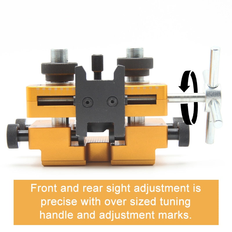 Rear Sight Pusher Tool with Heavy-Duty Construction and Reversible Gunsmithing Tools and Engineering Tools Assembly for Handguns