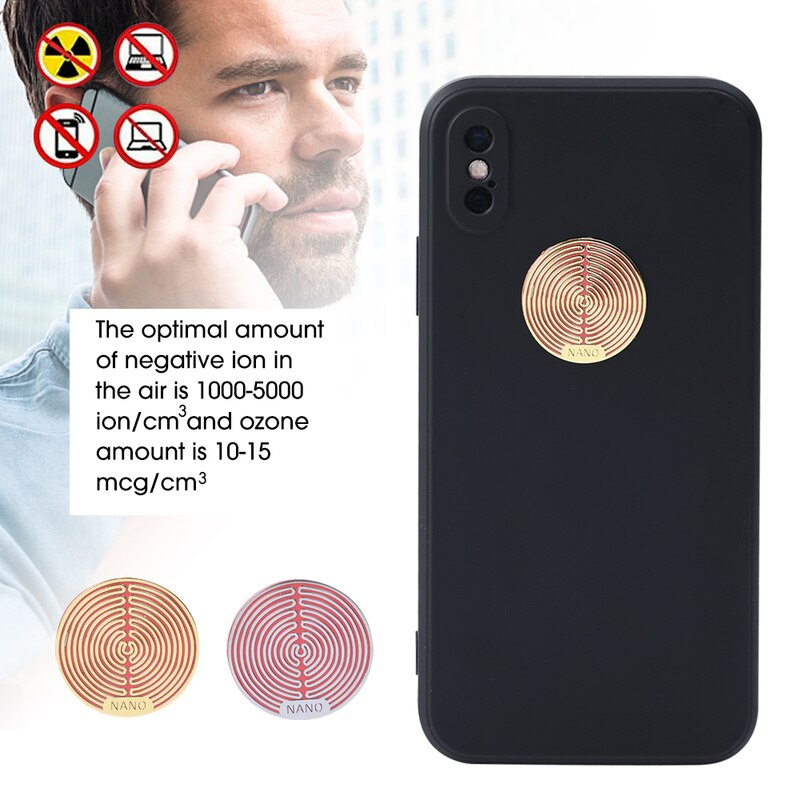 EMF Strålningsskydd - Anti-5G Radiation Metal Sticker for Mobile, PC, Microvawe