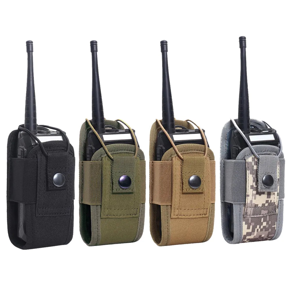 Walkie Talkie Väska 1000D - Vattentät Tactical Molle Bag