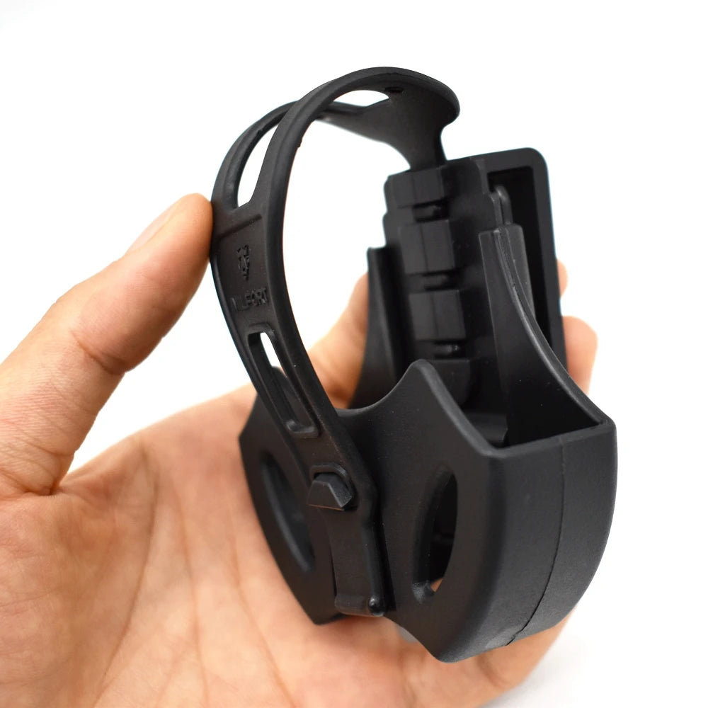 Tactical Handcuff Holster Police Shackles Cover 360 Degree Rotation Waist Belt Clip Military Open Top Handcuff Case Accessories