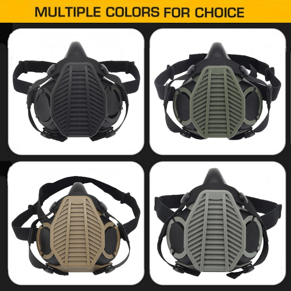 Special Operations Tactical Respirator Half-mask Replaceable Filter Antidust Mask Airsoft Paintball Military Shooting Gas Mask