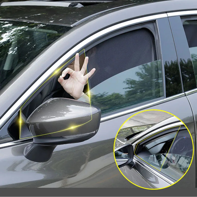 Car Sunshade Window Sunscreen Shading For Mazda 3 Axela GT 2019-2022 Anti-mosquito Netting Car Decoration Accessories