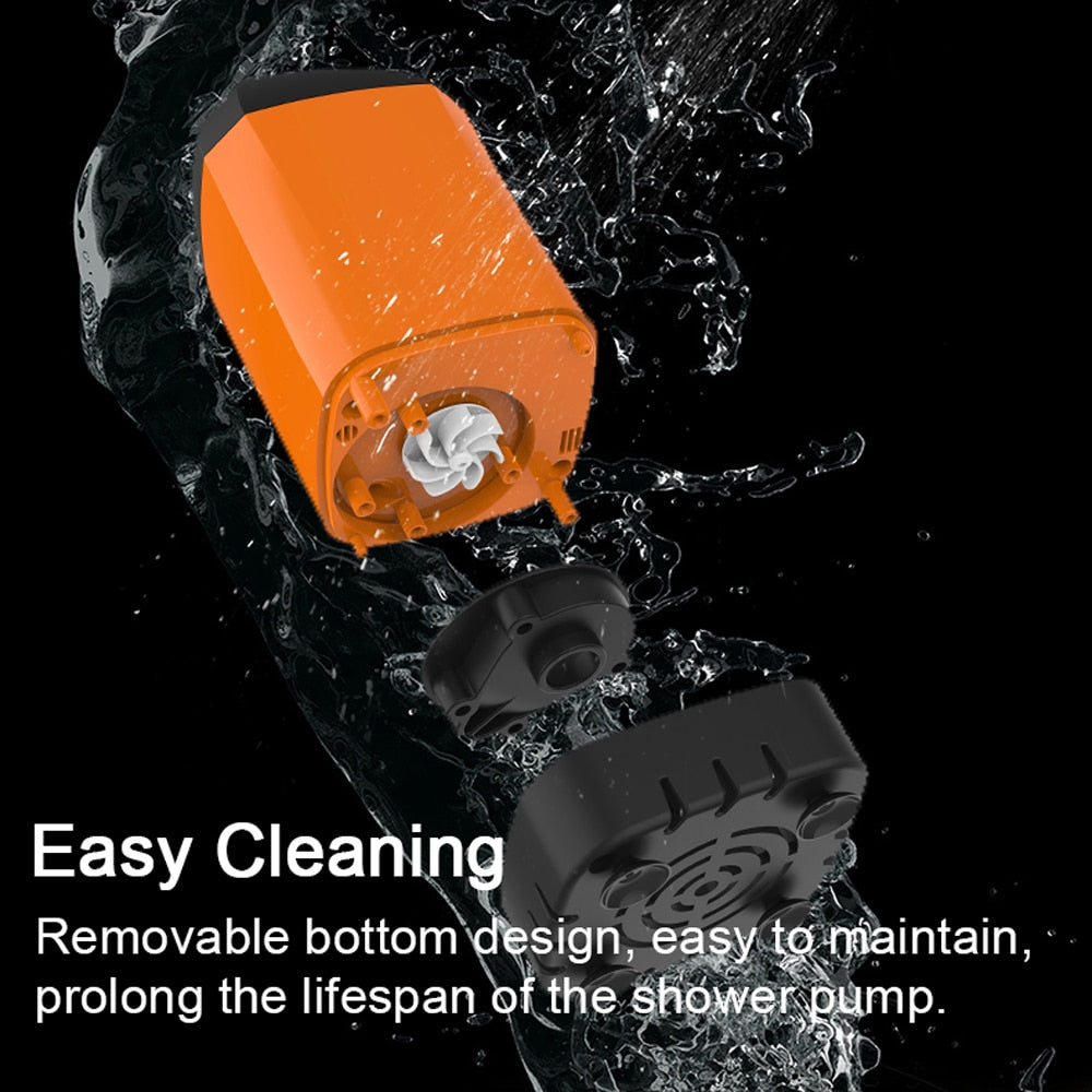 Campingdusch - Portable Electric Shower Pump IPX7 Waterproof & Digital Display for Camping