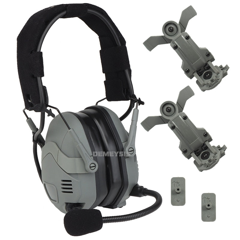 Tactical Bluetooth Headset Airsoft Noise Reduction Sound Pickup Headphone Paintball Shooting CS Hunting Foldable Headsets