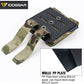 Tactical Mag Pouch 9mm - Double Mag Carrier Carbon Fiber MOLLE Pouch Camo 3590