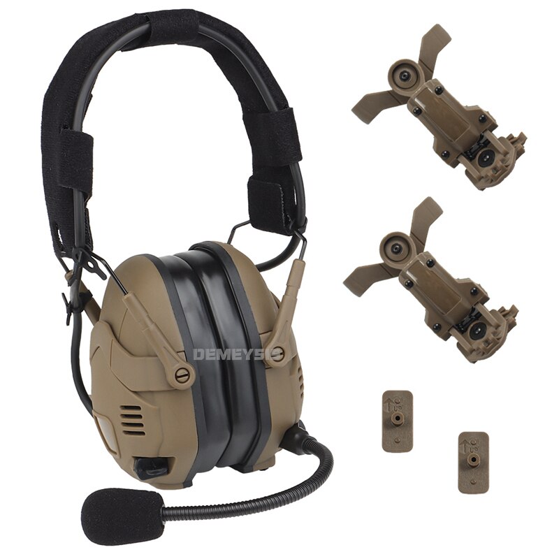 Tactical Bluetooth Headset Airsoft Noise Reduction Sound Pickup Headphone Paintball Shooting CS Hunting Foldable Headsets