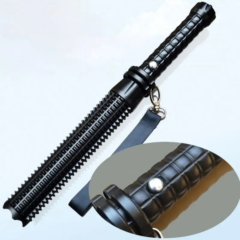 Portable Powerful Self Defense Flashlight Stick Telescopic Mace Rechargeable Q5 LED Flashlight Torch Self-defense Security Lamp