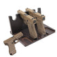 Wooden Gun Display Rack for Pistol StorageGun/Handgun HolderGun Rack Stand Allows for Storage of 4 Firearms Safe Storage Rack