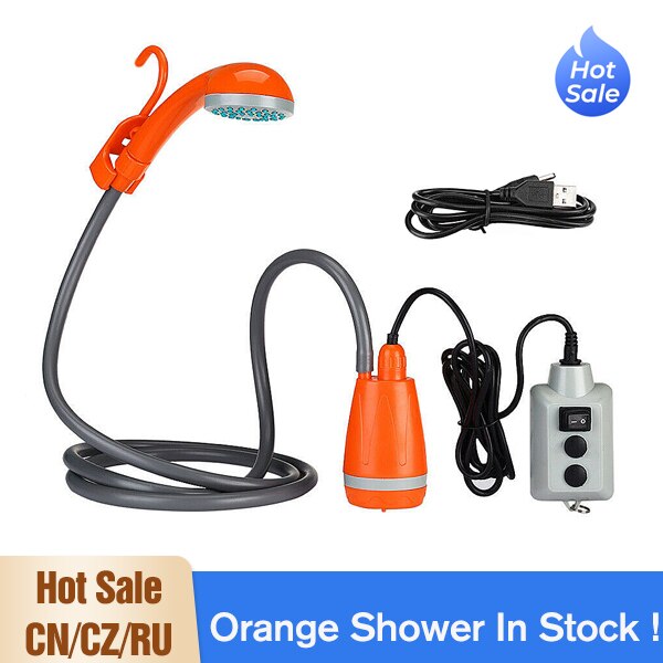 Campingdusch - Portable Electric Shower Pump IPX7 Waterproof & Digital Display for Camping