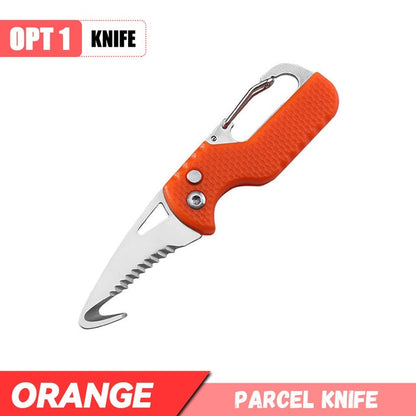 Portable Multifunctional Knife Stainless Open Express Parcel Strap Cutter Emergency Survival Tool,Carry-on Unpacking Box Opener