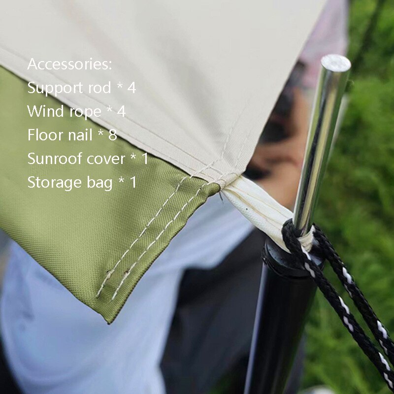 Outdoor Tent 6-8 People Automatic Camping Tent Waterproof Sunscreen Breathable Canopy Portable Folding Picnic Four-sided Tent