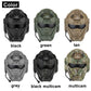 Tactical CS Helmet Paintball Airsoft Men Full Covered Helmets with Flip Mask Anti-fog Fan Shooting Helmet Built In Headset