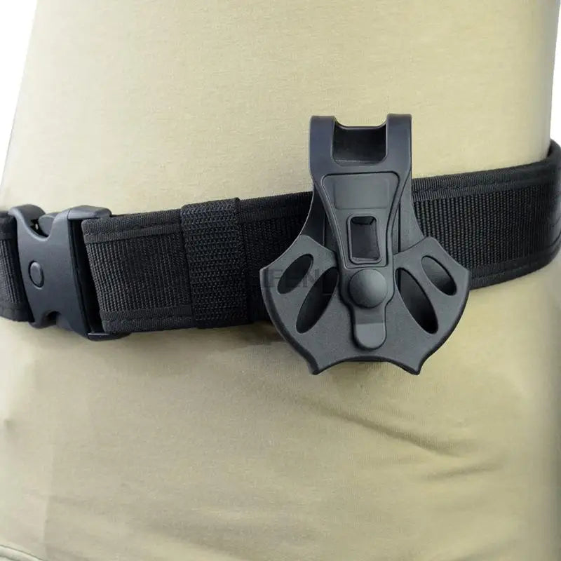 Tactical Handcuff Holster Police Shackles Cover 360 Degree Rotation Waist Belt Clip Military Open Top Handcuff Case Accessories