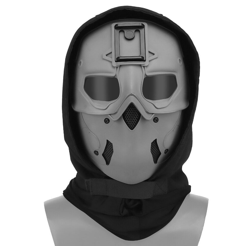 Tactical Airsoft Mask with Headgear Suit Mask Can Carry Variety Night Vision Devices Airsoft Paintball Halloween Movie Props