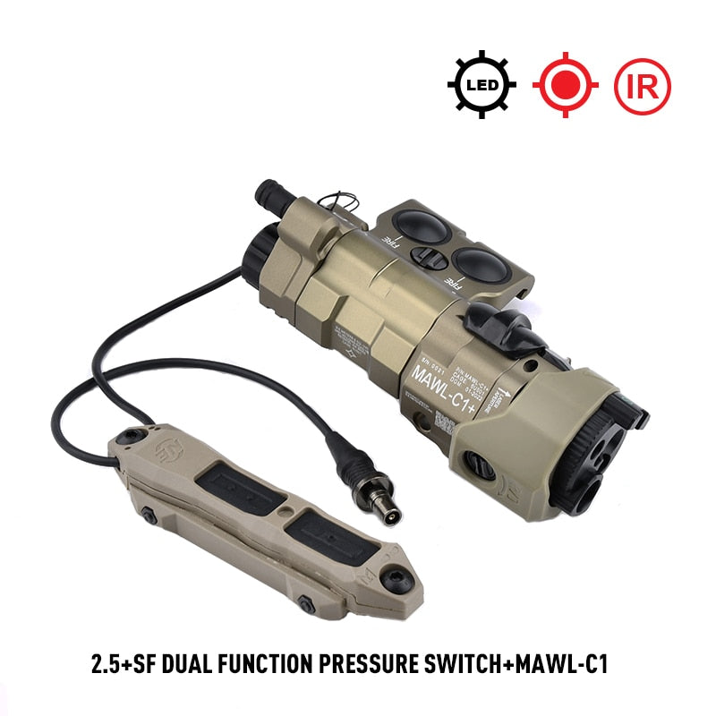 Lasersikte - MAWL-C1 Tactical Laser - Metal CNC Upgraded LED Aiming - IR Illumination