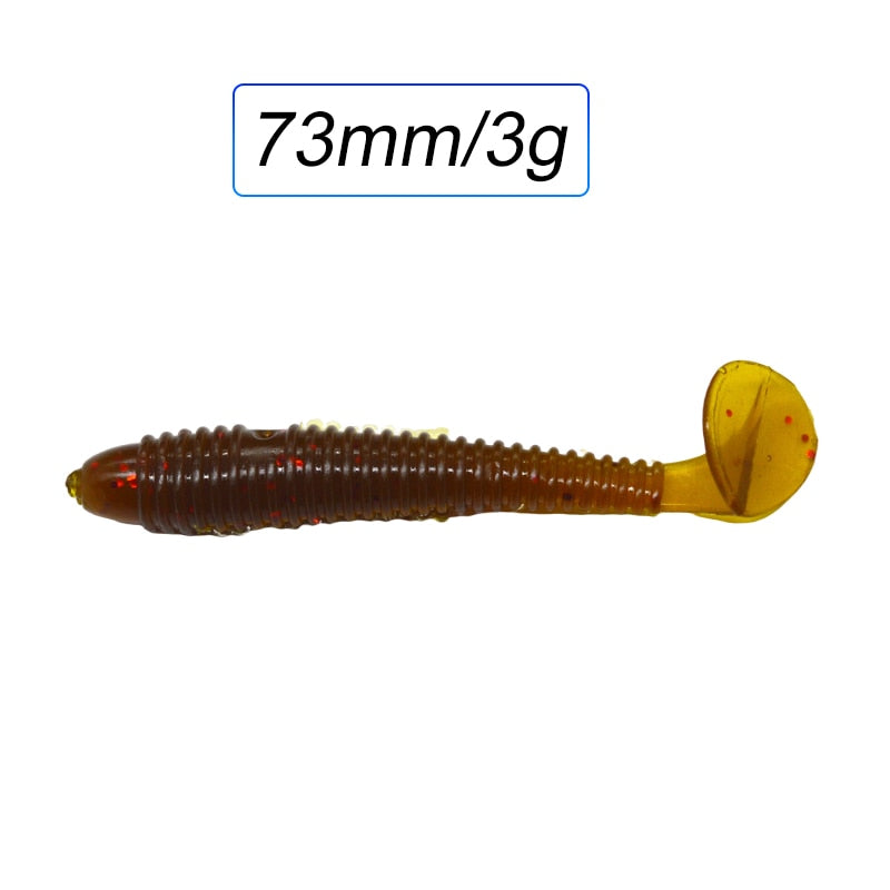 TOLU Fishing Soft Lures  7cm 10pcs/Pack Jig Wobblers Easy Shiner For Carp Bass Artificial Silicone Swimbait