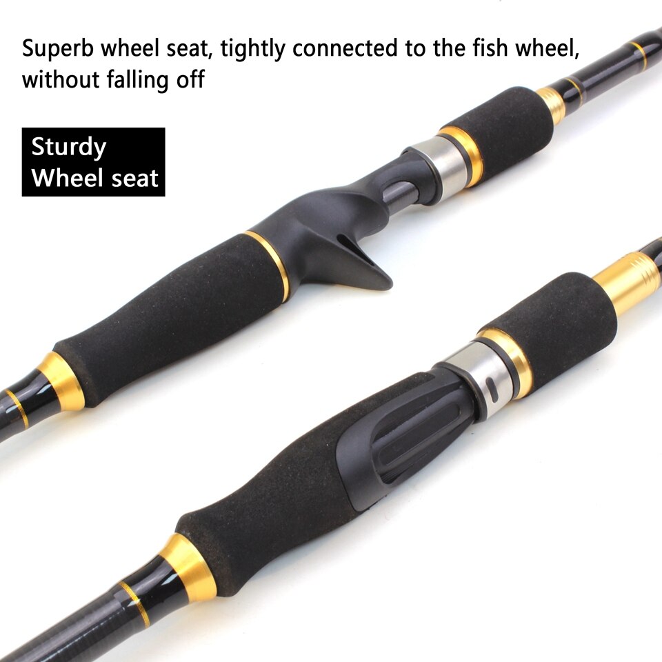 Portabelt fiskespö 1.8m-2.7m M Power Lure 7-28g. Portable Telescopic fishing rod