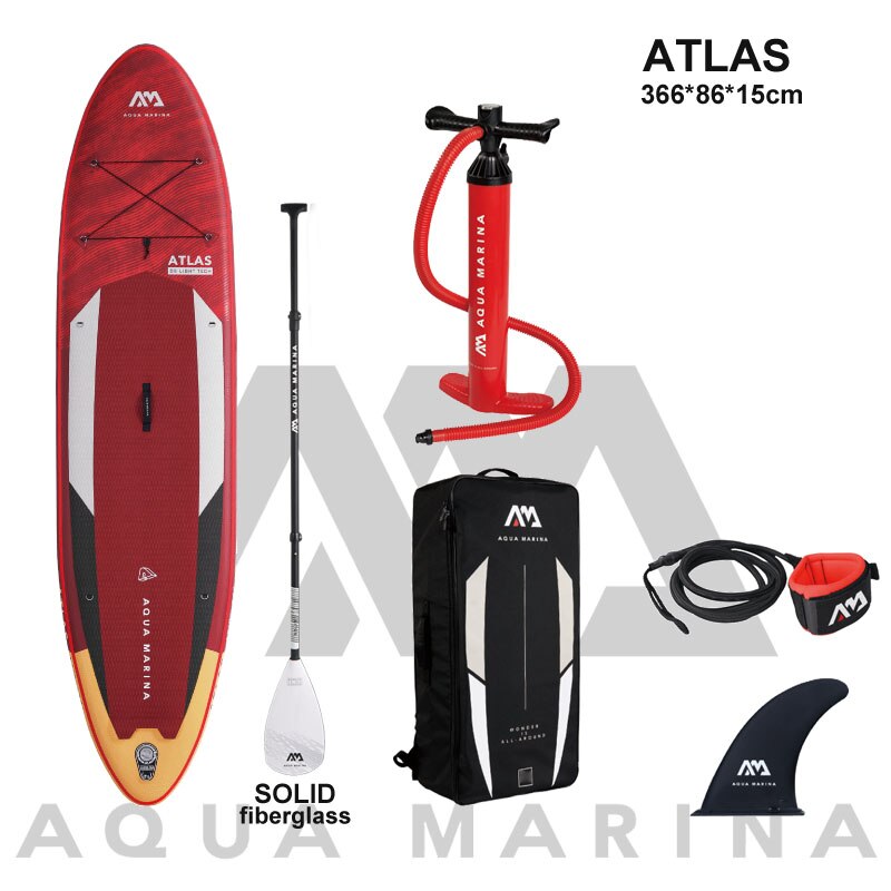 Surfbräda från AQUA MARINA 366*86*15cm inflatable surfboard stand up paddle ATLAS board surfing water sport sup board dinghy raft