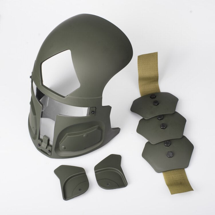 TIER NONE Galac-Tac US Army Tactical Bounty Hunter Sci-Fi Helmet Mask