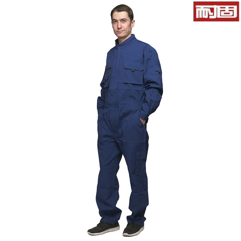 Work Wear Overalls for men Fashion Tooling Loose Cargo Overalls Long Sleeve Repairman Auto Repair Jumpsuits