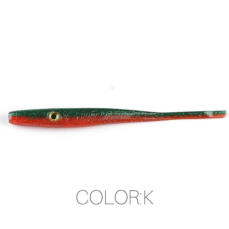 Supercontinent Crazy Slug 185mm/3pcs 125mm/6pcs Soft Fishing Lure Seabass Artificial Bait Silicone Worm Shad Eel Needlefish