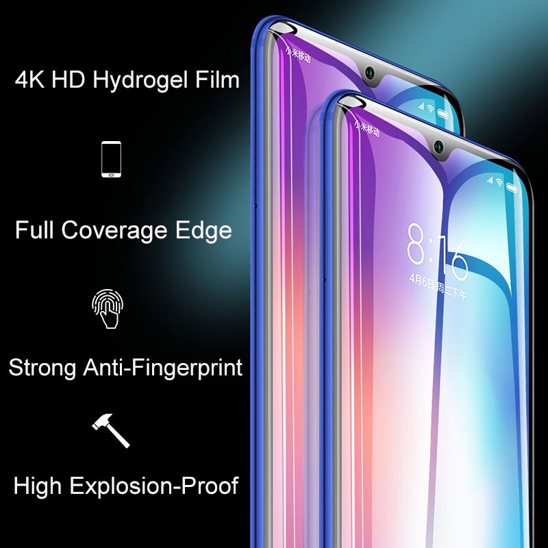 Skärmskydd - Hydrogelfilm 2/4pack för Xiaomi Mi 12 11 Mi 10 9 Mi 9T Pro skärmskydd för Redmi Note 11 10 9 8 7 Pro 8T POCO X3 Pro F3 M3