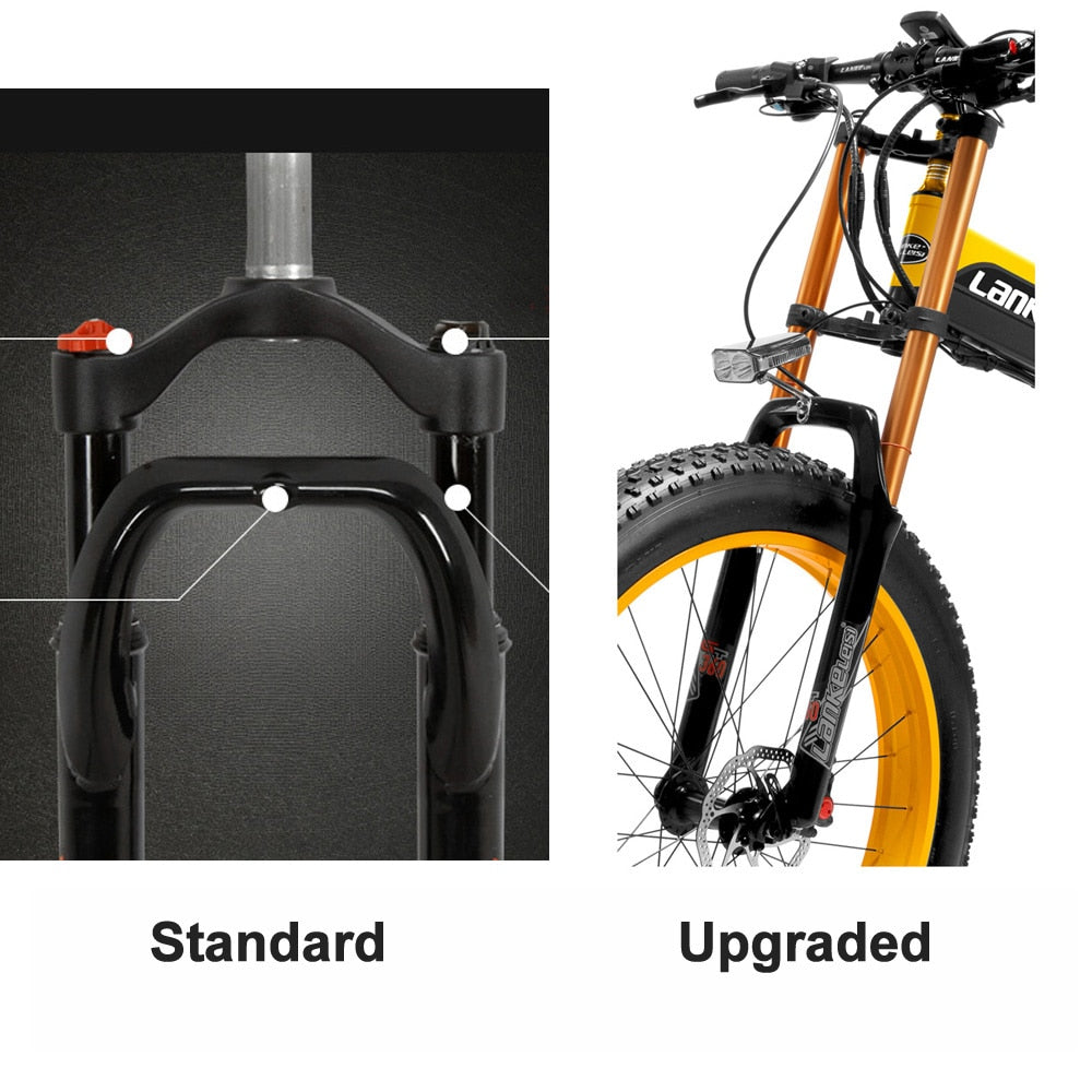 Elcykel - Terrängcykel - 35km/h med  48V, 14,5Ah/17.5 Ah Li-ion Batteri - 1000w Output motorc