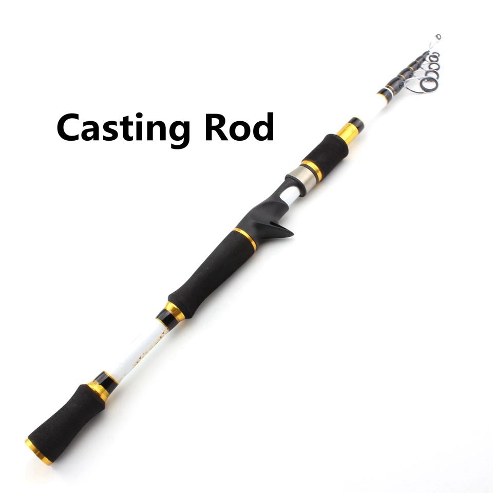 Portabelt fiskespö 1.8m-2.7m M Power Lure 7-28g. Portable Telescopic fishing rod