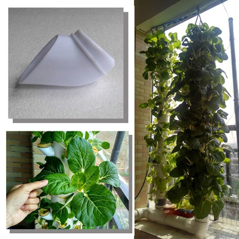 Hydroponiska kolonisationskoppar - Blombehållare Växtväxtkrukkopp Hydroponics Vertikal tornväxtkrukor 10st DIY hTillbehör