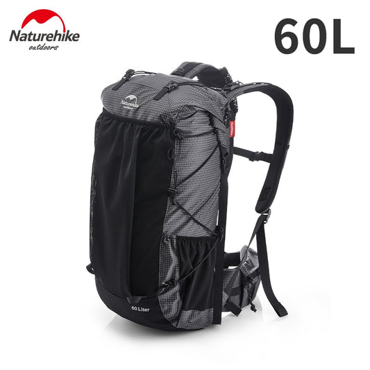 Vandringsväska från Naturehike Outdoor Bag 60L Vattentät klätterryggsäck Sportväska med hög kapacitet Herr/Kvinnor Ultralätt Vandringsreseryggsäck