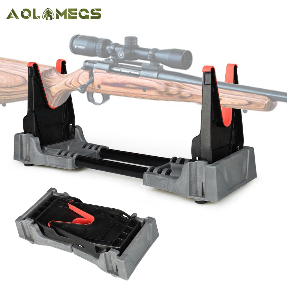 Rifle Gun Rack Tactical Non-slip Airsoft Display Extended Holder Wall Gun Bench Rest Stand Hunting Rifle Accessories