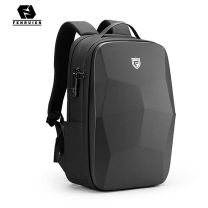 Anti-theft Backpack in Impact Resistant and Waterproof Shell Cover - Laptop compartment for up to 17.3 inch screen