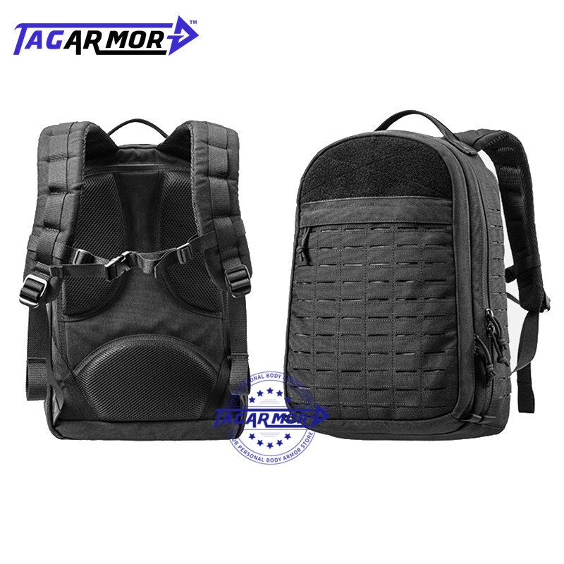 Skottsäker Ryggsäck - Outdoor Level IIIA Ballistic Protection Bookbag Bulletproof Backpack with Bullet Proof Panel