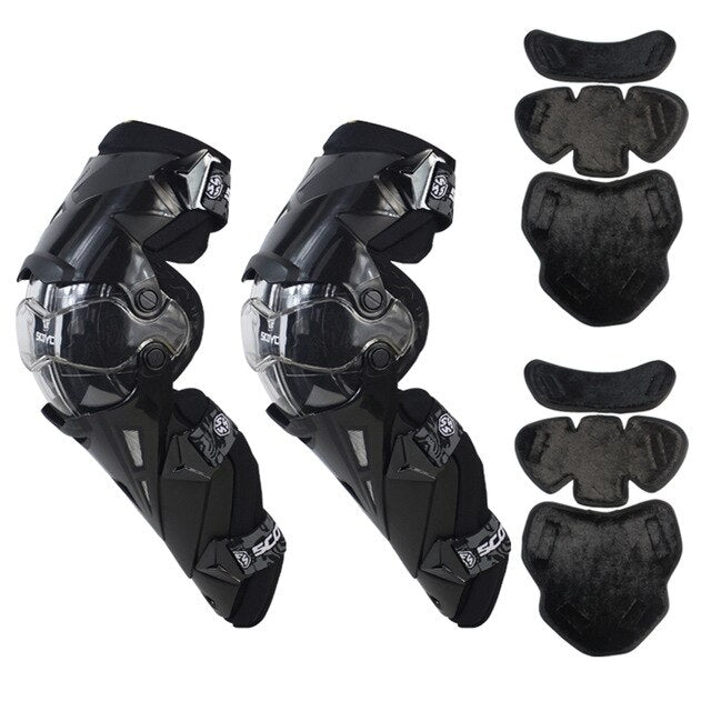 Knäskydd SCOYCO Motorcycle Knee Pads CE Motocross Knee Guards Motorcycle Protection Knee Protector Racing Guards Safety Gears Race Brace